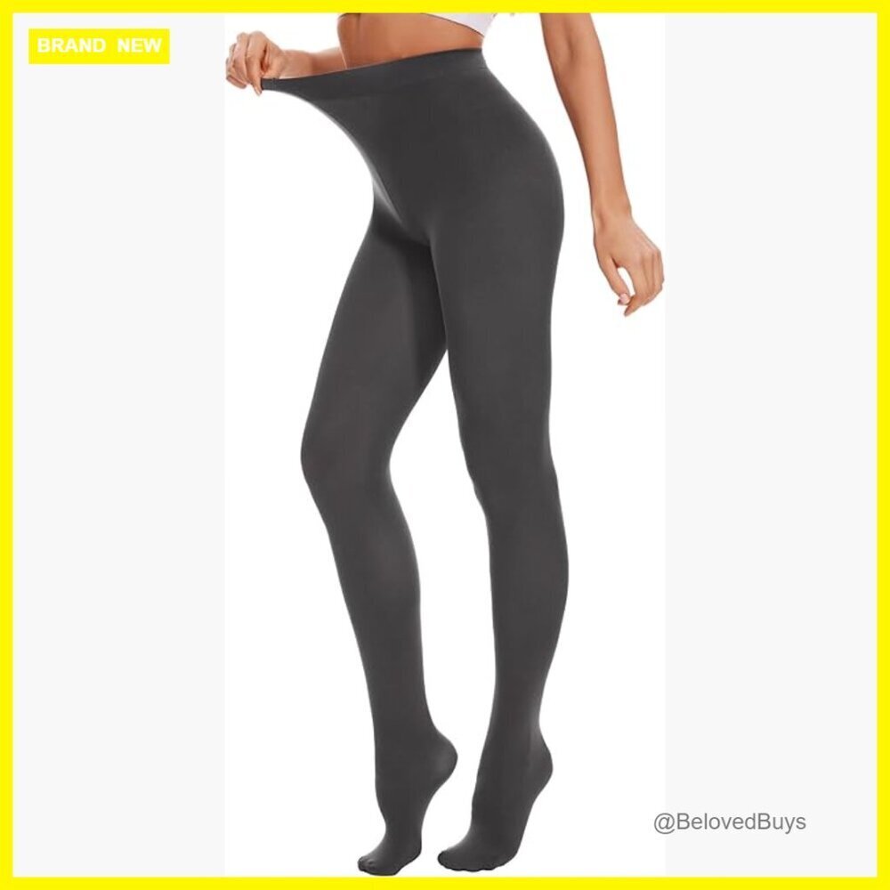 High Waist Opaque Tights, 80 Denier Nylon Blend, Plus Size Available